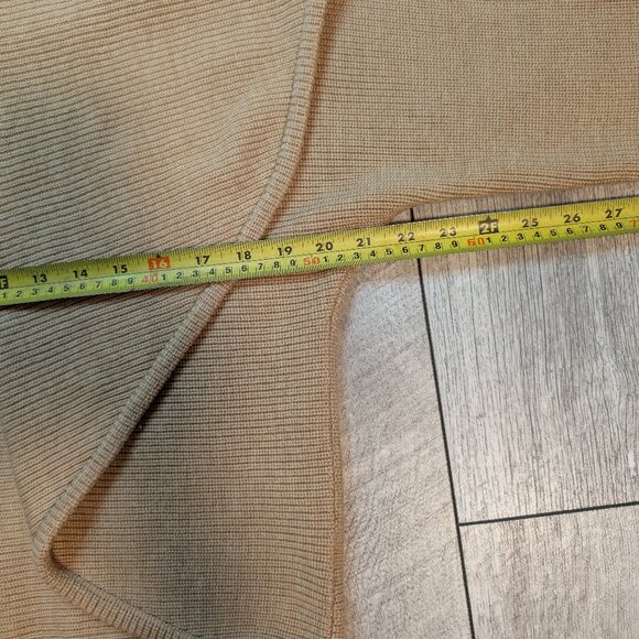 MINT CONDITION Liz Claiborne 100% Merino Wool Camel Knit Cardigan | Women's XL - Picture 11 of 13